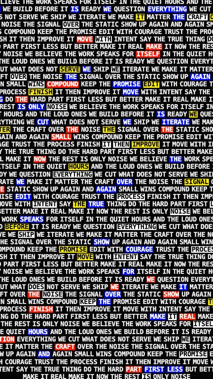 Glitch Manifesto template preview